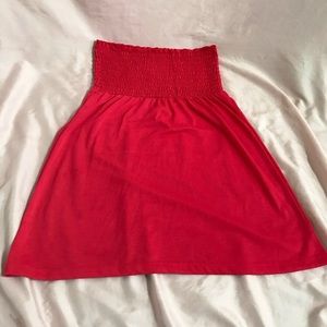 Red Mini Skirt Cute